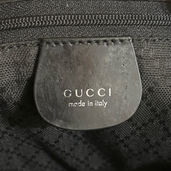 Authentic GUCCI Nylon Bamboo Handle Shoulder Bag - Picture 5 of 7